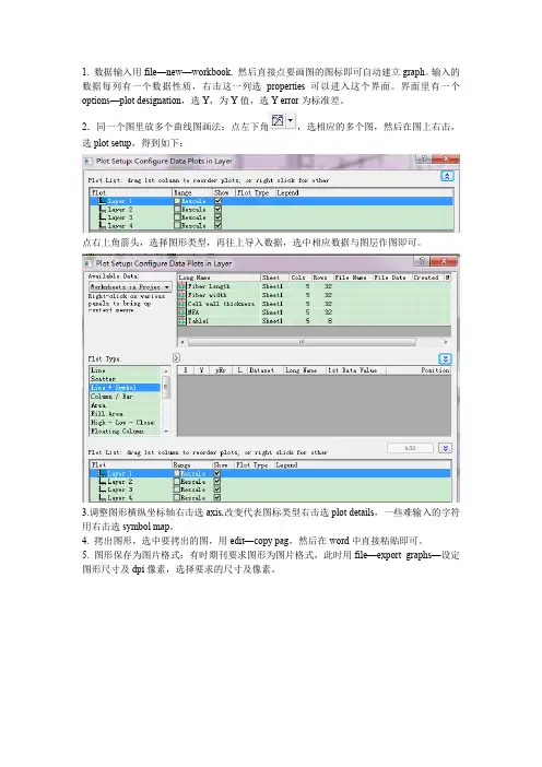 OriginPro 8使用方法