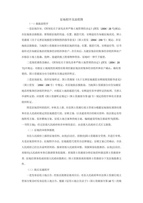 征地程序及流程图