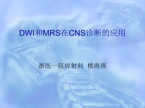 DWI和MRS在神经系统疾病中的应用