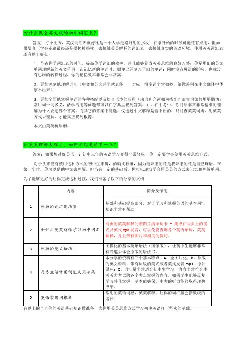 2013年新版沪教牛津英语上海版单词表(按单元顺序,七年级至九年级全6册)英英解释版