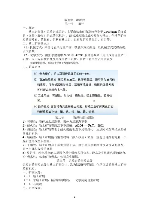 泥质岩