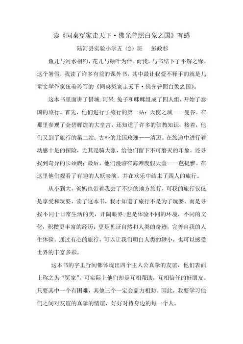 读后感——彭政杉