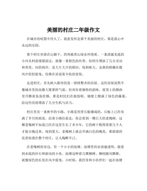 美丽的村庄二年级作文