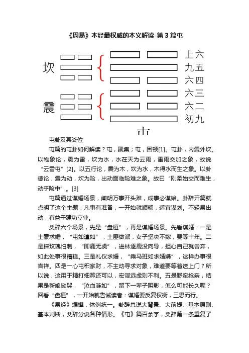 《周易》本经最权威的本义解读-第3篇屯