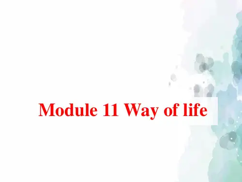 外研版-英语-八上-八上Module11 2单元 课件