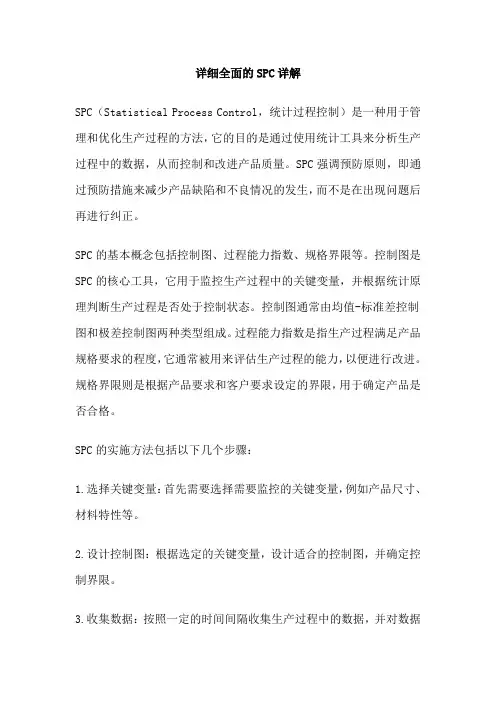 详细全面的SPC详解