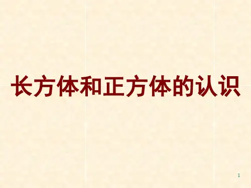 长方体和正方体的认识ppt课件