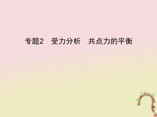 高考物理一轮复习第二章相互作用专题2受力分析共点力的平衡课件新人教版