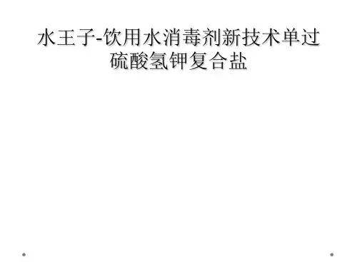 水王子-饮用水消毒剂新技术单过硫酸氢钾复合盐