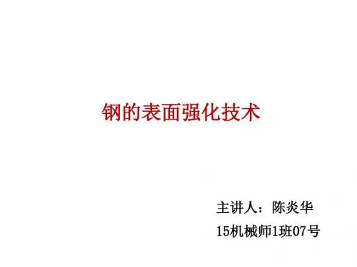 钢的表面强化技术