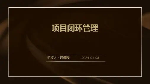 项目闭环管理