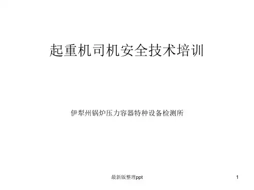 起重机司机ppt课件