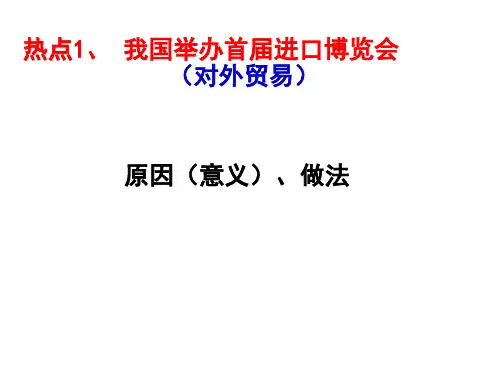 2020年高考政治时政热点专题(共49张PPT)