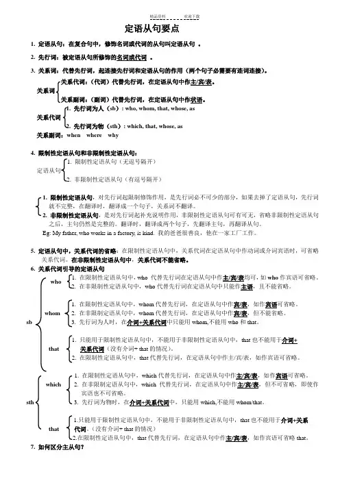 定语从句要点