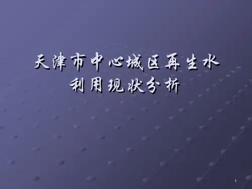 天津市中心城区再生水资源利用规划