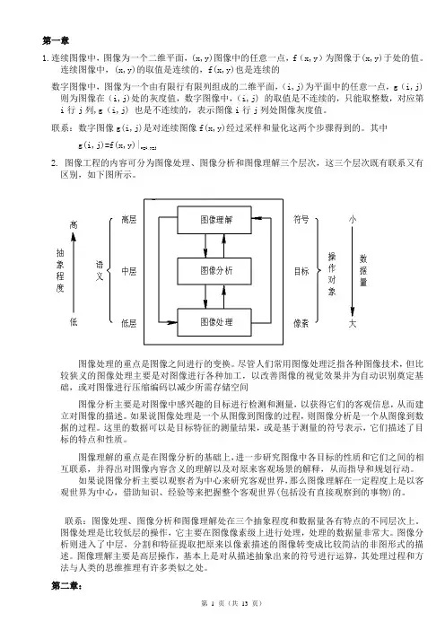 数字图像处理：部分课后习题参考答案
