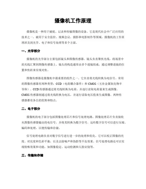 摄像机工作原理
