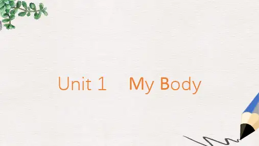 三年级英语下册Unit1MyBodyparta课件陕旅版