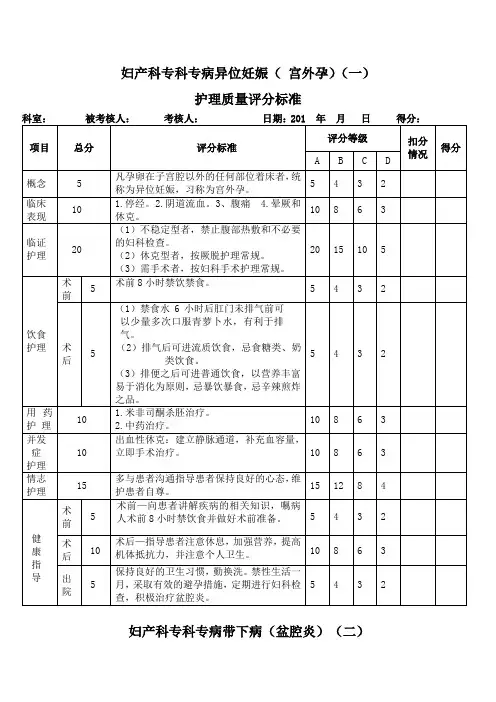 妇产科专科专病
