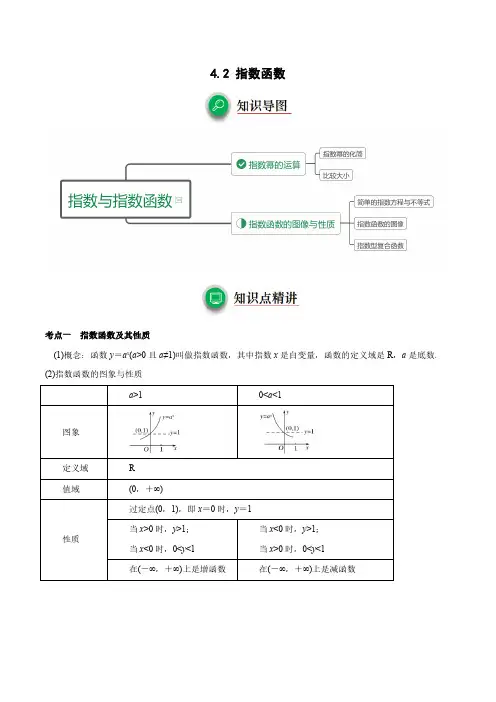 4.2 指数函数(重难点突破)解析版 2023-2024学年高一数学重难点突破