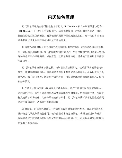 巴氏染色原理