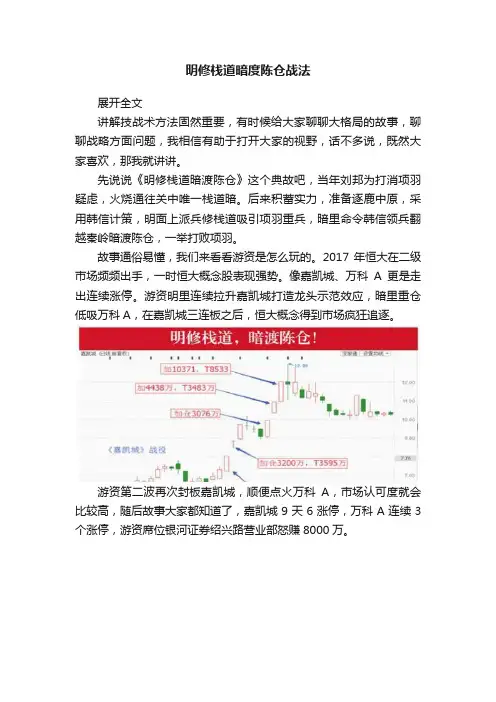 明修栈道暗度陈仓战法