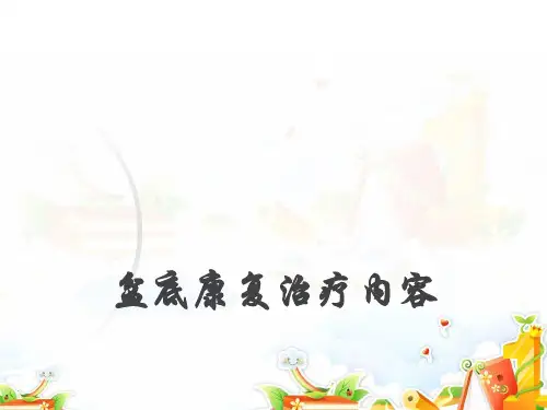 盆底康复治疗  ppt课件