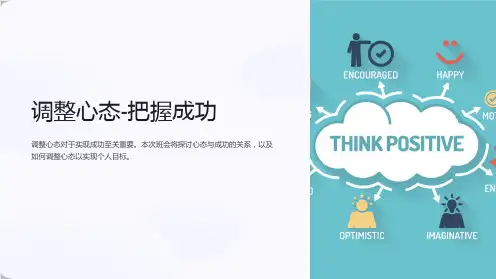 《调整心态-把握成功》主题班会ppt课件