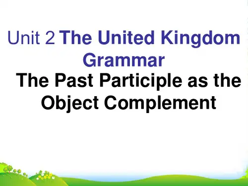 高中英语 Unit2 Grammar课件 新人教必修5
