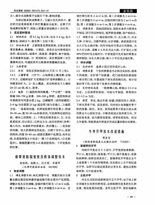 冬枣开甲技术改进措施