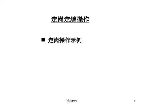 《定岗定编操作》PPT课件