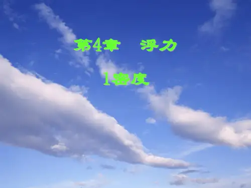 密度PPT课件(初中科学)