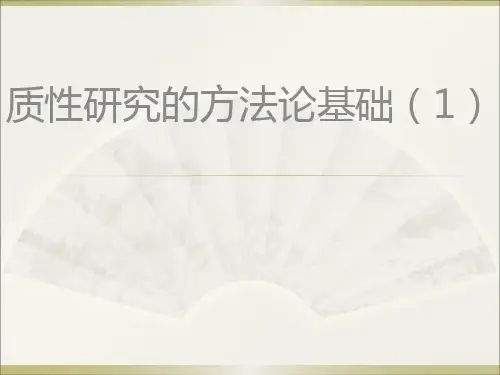 质性研究(1)