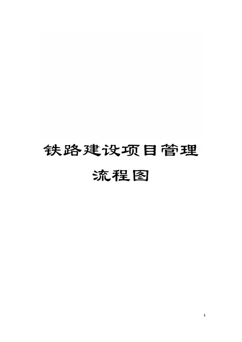 铁路建设项目管理流程图模板