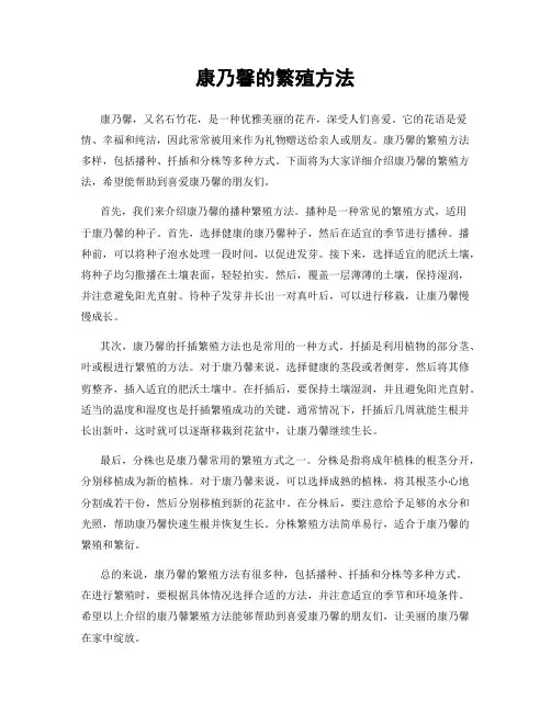 康乃馨的繁殖方法