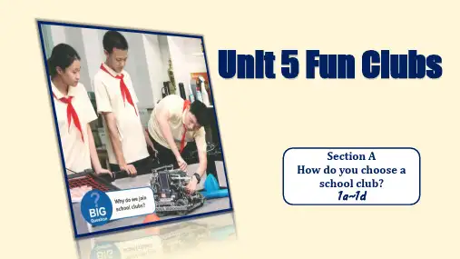 【课件】Unit5+SectionA+1a~1d+课件+人教版(2024)七年级英语上册++