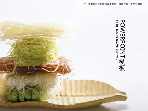 健康养生美食PPT模板下载