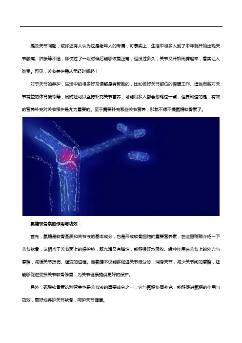 氨糖软骨素哪个牌子好,这款就不错