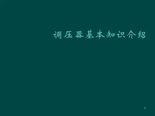 调压器基本知识介绍ppt课件