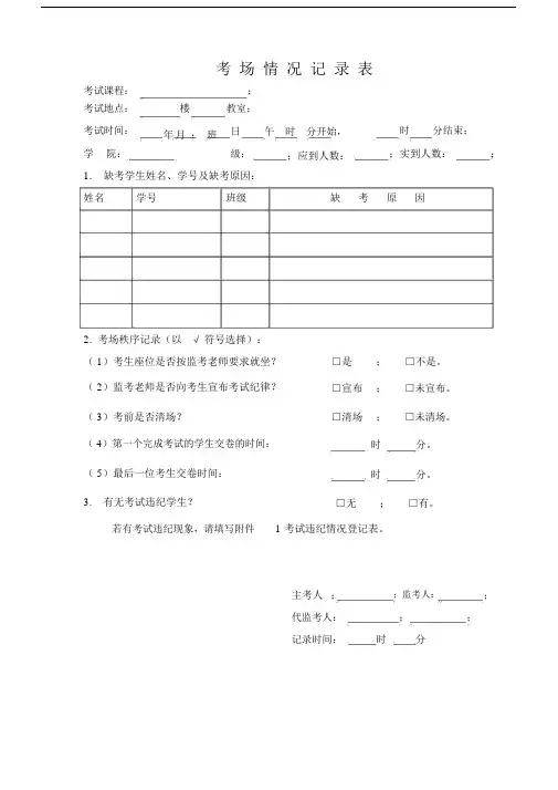 考场情况记录表(附违纪登记表).docx