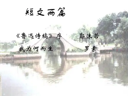 高二语文课件-《鲁迅诗稿序》 精品