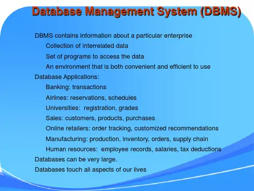 数据库系统概念(database system concepts)英文第六版  第一章