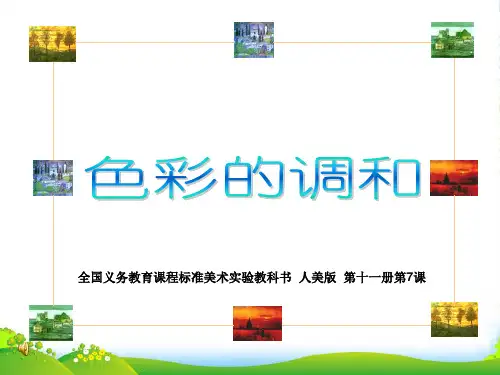 六年级美术上册 色彩的调和 1课件 人美版