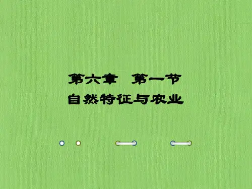 北方地区自然特征与农业课件ppt