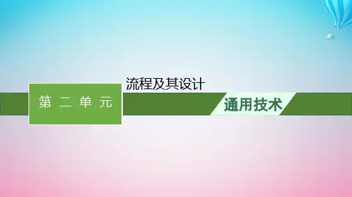 2024高考通用技术基础知识复习必修2第2单元流程及其设计课件