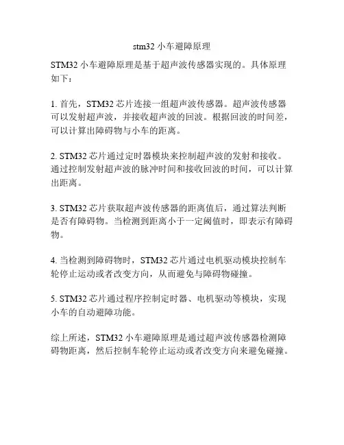 stm32小车避障原理