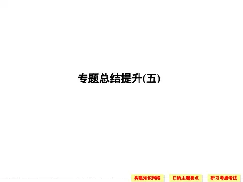 2019-2020学年高中历史人民版必修二课件：专题五 走向世界的资本主义市场专题总结提升五 