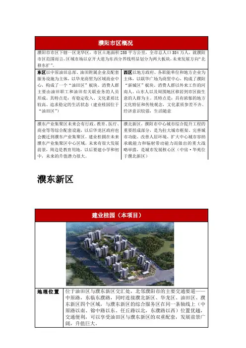 濮阳市房地产市场调查分析报告