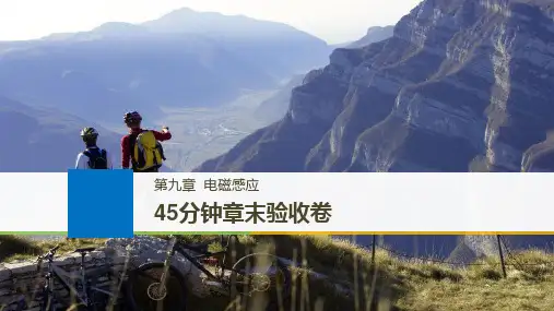 2018版高考物理江苏专用大一轮复习讲义课件第九章 电磁感应 45分钟章末验收卷 精品