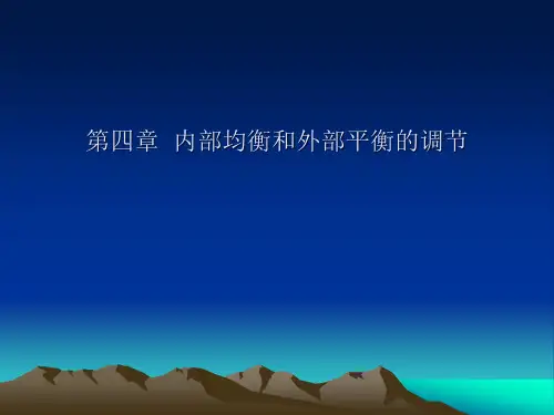 第四章内部均衡和外部平衡调节